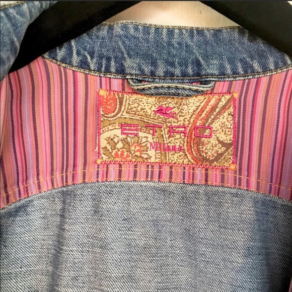 Etro Denim Jacket Size 44 - Picture 6 of 11